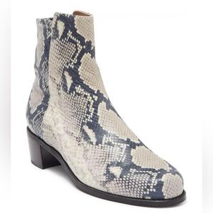 Stuart Witezman Snakeskin Bootie